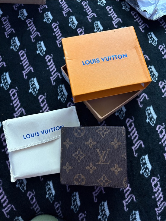 The Unbranded Brand Other - LV Brown Monogram Canvas Bifold Wallet with Box